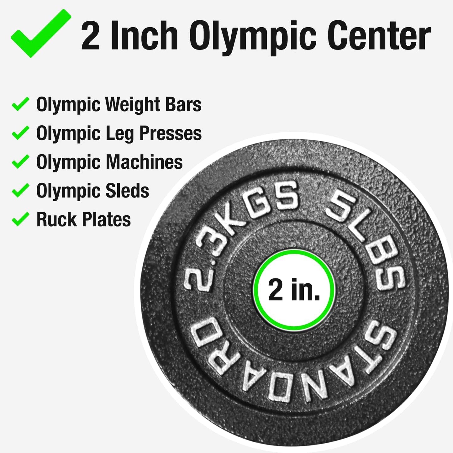 Steel Olympic Weight Plates – 265 LB Set