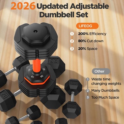2026 FDB2 Updated Adjustable Dumbbell Set