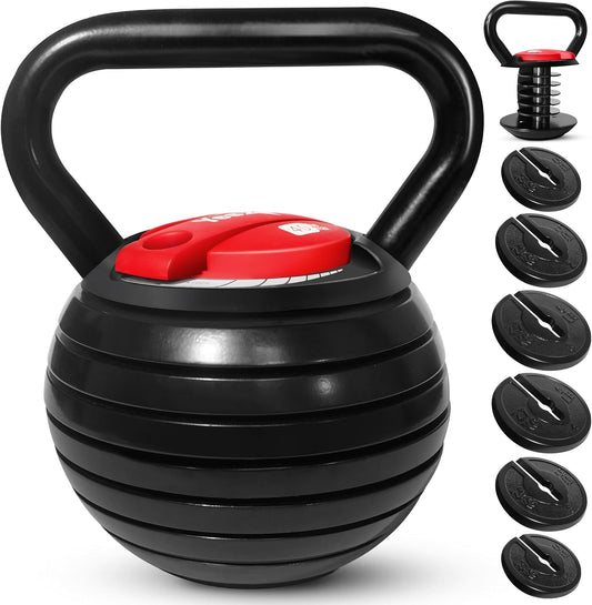 Adjustable Kettlebell Set – 20–40 LB