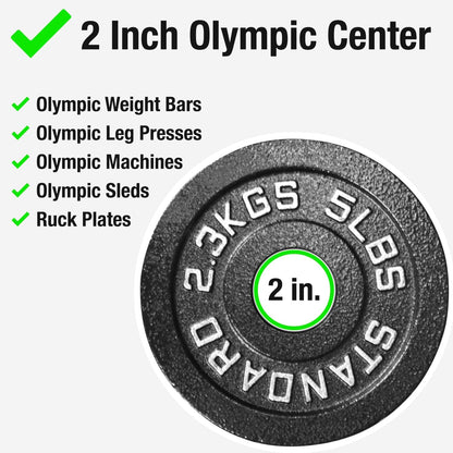 Steel Olympic Weight Plates – 265 LB Set