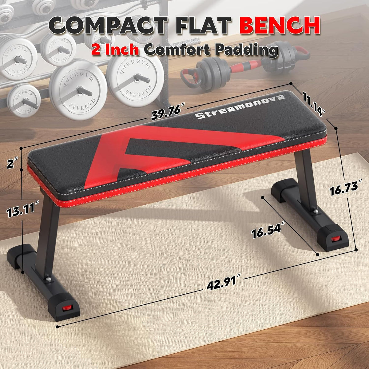 Flat Workout Bench – 700 LB Capacity