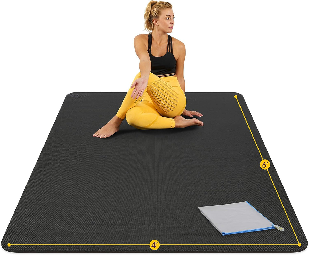 ActiveGear Large Yoga Mat – 6' x 4' x 8mm