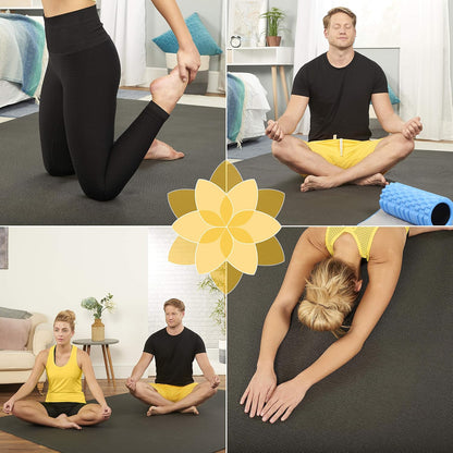 ActiveGear Large Yoga Mat – 6' x 4' x 8mm