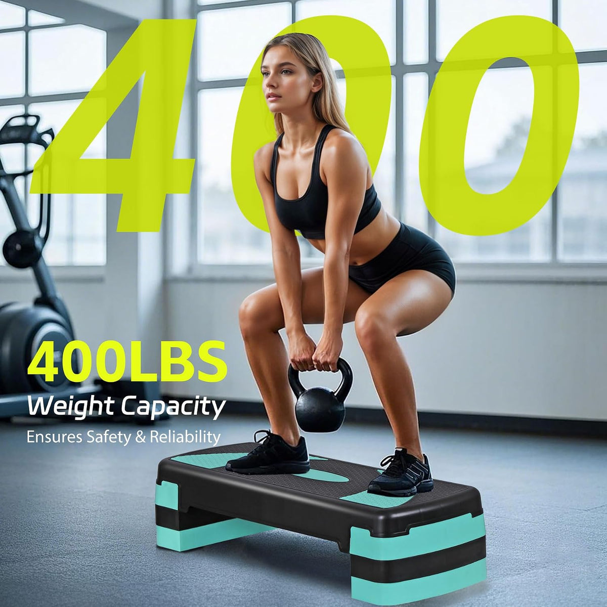 JungleA 31" Adjustable Aerobic Step Platform
