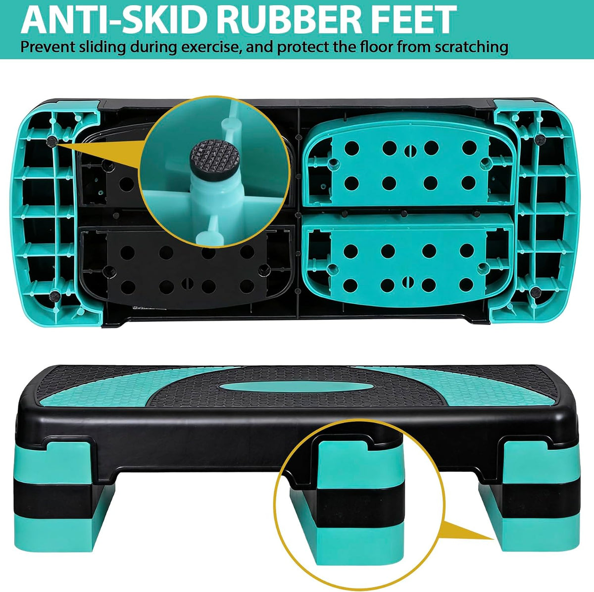 JungleA 31" Adjustable Aerobic Step Platform