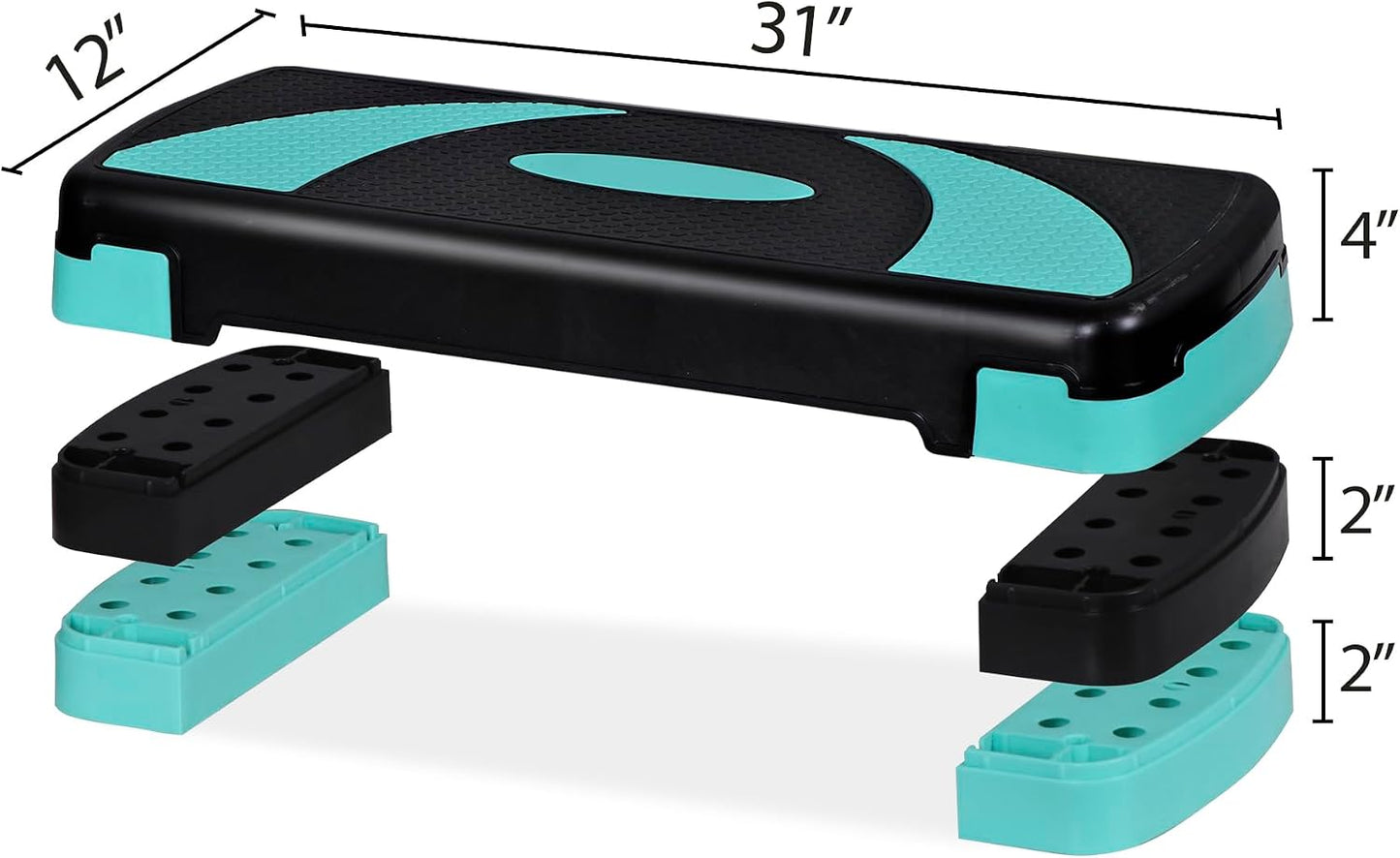 JungleA 31" Adjustable Aerobic Step Platform