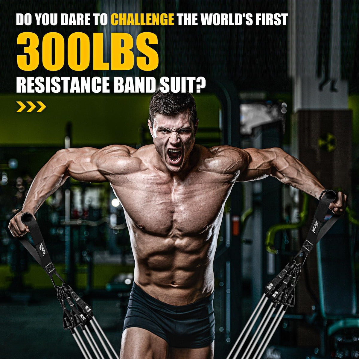HPYGN Heavy Resistance Bands – 300 LB