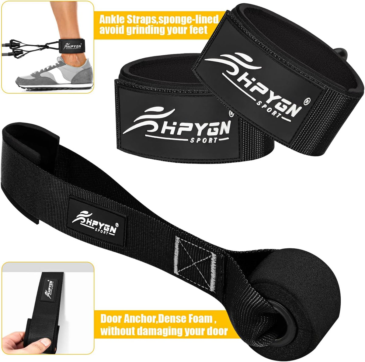 HPYGN Heavy Resistance Bands – 300 LB